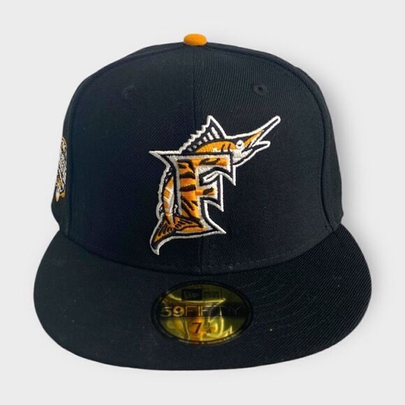 New Era Florida Marlins Tigerfill 2003 World Series Patch 59FIFTY 7 1/4 Fitted - Picture 1 of 10